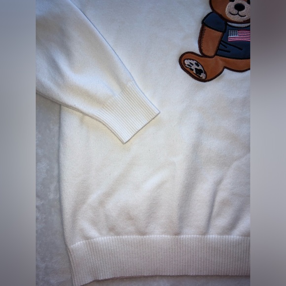 Orange Kiss Essentials Bear Patch Sweater - Picture 6 of 11